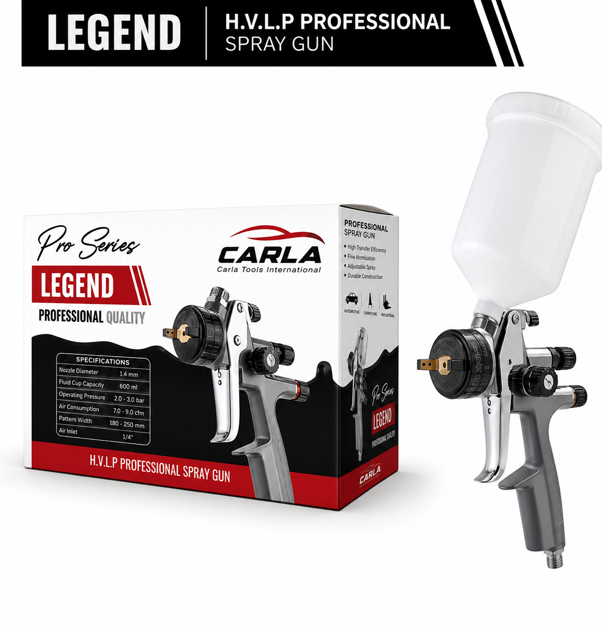 Carla legend 1.3mm H.V.L.P spray gun