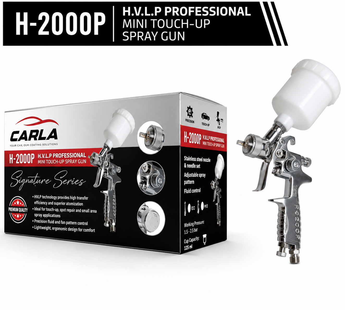 Carla H-2000P 1.0mm H.V.L.P spray gun