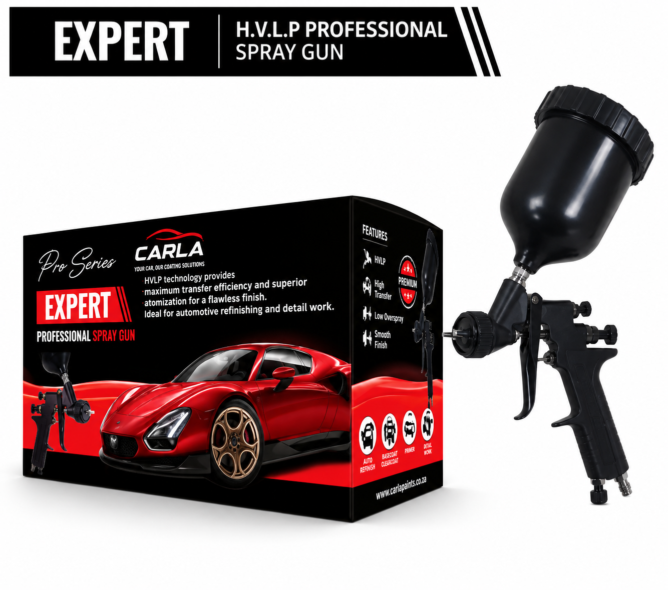 Carla Expert 1.4mm H.V.L.P spray gun