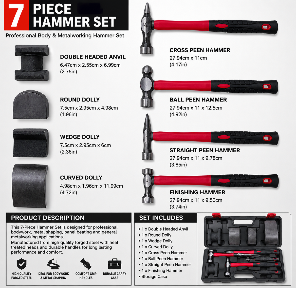7 piece hammer set