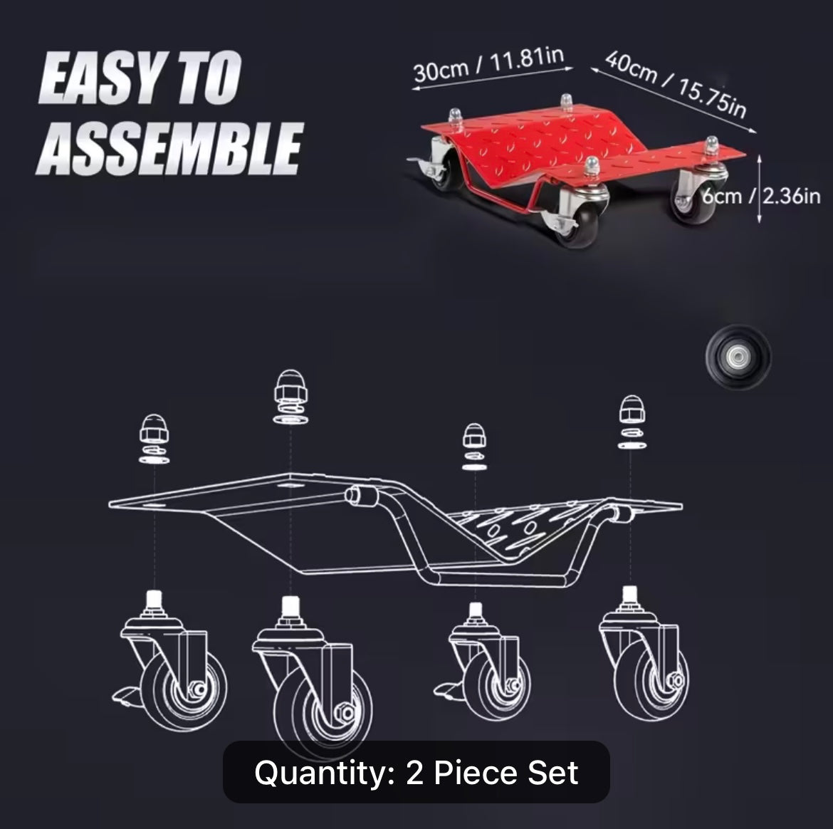 vehicle wheel dolly set 4pcs