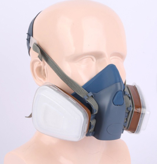 Respiratory double mask