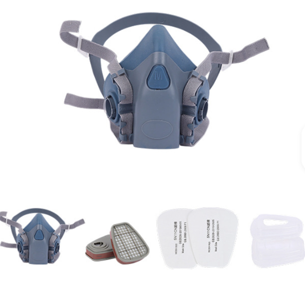 Respiratory double mask