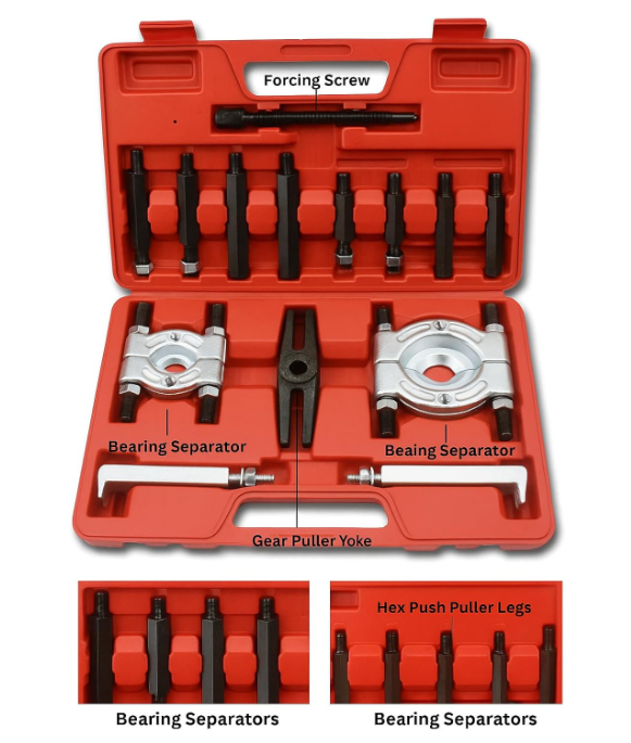 Bearing puller set